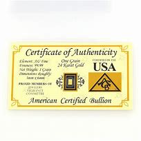 Image result for Gold Certificate UK
