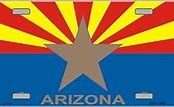 Image result for Arizona Flag License Plate