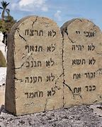 Image result for Tablets of Stone 10 Commandments