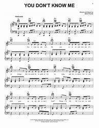 Image result for You Don't Know Me Chords
