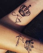 Image result for King and Queen Crown Tattoo Designs