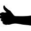 Image result for Hand Black Icon iPhone