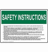 Image result for Safety Instruction Manual
