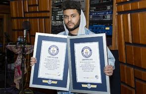 Image result for The Weeknd Guinness World Records