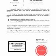 Image result for Notary Acknowledgement in Ontario Canada