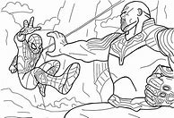 Image result for Spider-Man Fighting Coloring Pages Thor