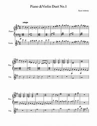 Image result for Piano and Violin Duets Sheet Music