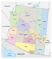 Image result for arizona counties map