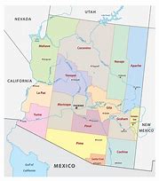 Image result for Political Map of Arizona