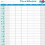 Image result for Free Printable Schedule Template