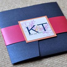 Image result for Pocket Wedding Invitations