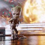 Image result for Dancing Baby Groot Coffee Meme