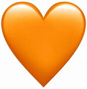 Image result for Heart Emoji Orange Clear Background