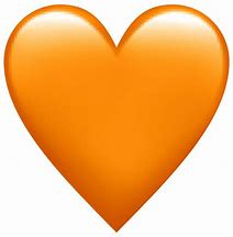 Image result for Orange Heart Clip Art