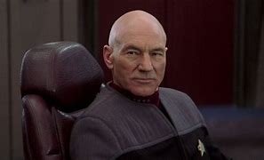 Image result for Captain Picard with Hair