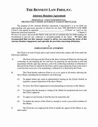 Image result for Attorney-Client Contract Sample