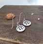 Image result for silver buttons earring