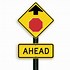 Image result for Stop Ahead Sign Clip Art