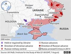 Image result for Current Map Russia and Ukraine