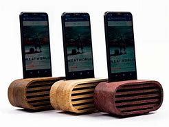 Image result for Woooden Phone Speaker