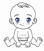 Image result for Easy Drawing of a Baby Boy