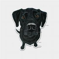 Image result for Black Dog Sticker