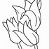 Image result for Black and White Cartoon Flower Outline