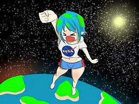 Image result for Earth Chan and ISS