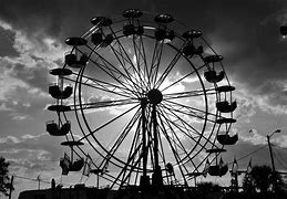 Image result for White Ferris Wheel Black Background