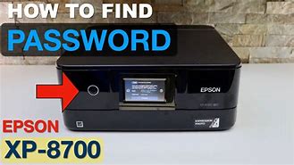 Image result for Epson 8700 Printer Password Label Lcoation
