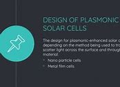 Image result for Plasmonic Solar Cell