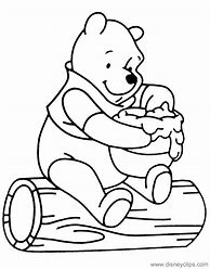 Image result for Winnie the Pooh with Honey Coloring Pages