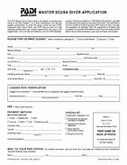 Image result for Padi Forms Divemaster