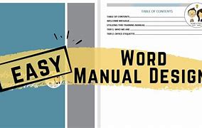 Image result for Simple Manual Template