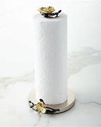 Image result for Gold Under Cabinet Paper Towel Holder