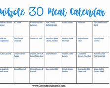 Image result for 30-Day Menu Template