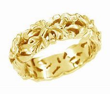 Image result for Antique Wedding Rings Rose Gold