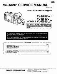 Image result for Sharp Vl E600u Manual