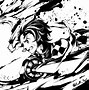 Image result for Demon Tanjiro Black and White