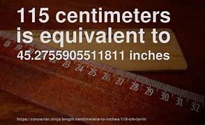 Image result for 115 Cm to Inches