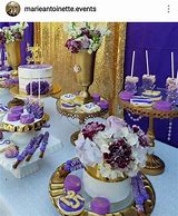 Image result for Purple and Gold Graduation Party