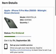 Image result for Verizon iPhone 11 Pro Max Receipt