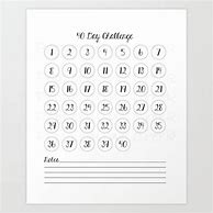 Image result for 40 Day Challenge Template Empty