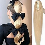 Image result for Clip-In Real Hair Extensions