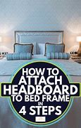 Image result for How to Attach Headboard to Metal Bed Frame