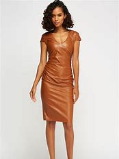 Image result for Faux Leather Dresses