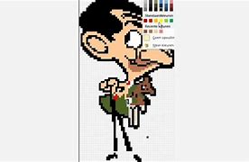 Image result for Mr Bean Pixel Meme
