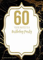 Image result for Ska 60th Birthday Invitations