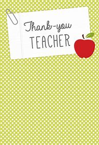Image result for Teacher Thank You Notes