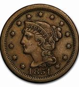 Image result for 1851 Large Cent